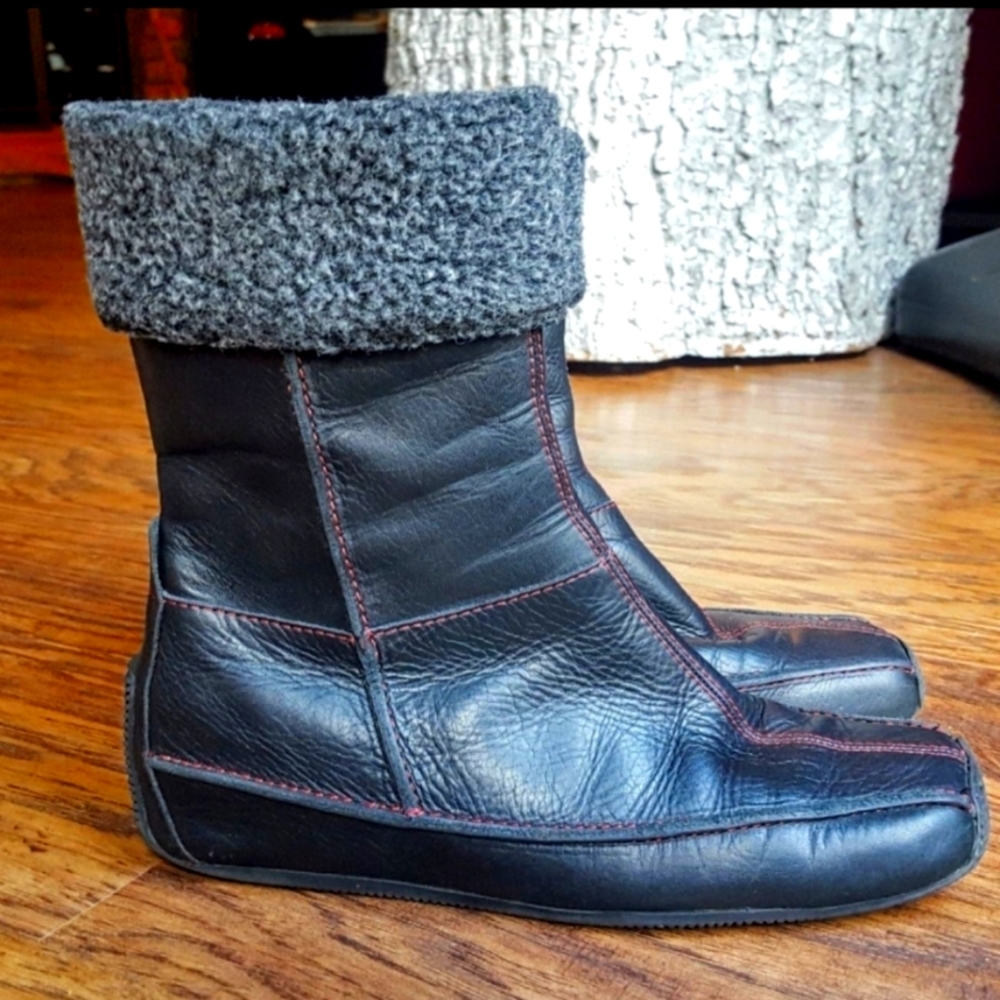 leather boots